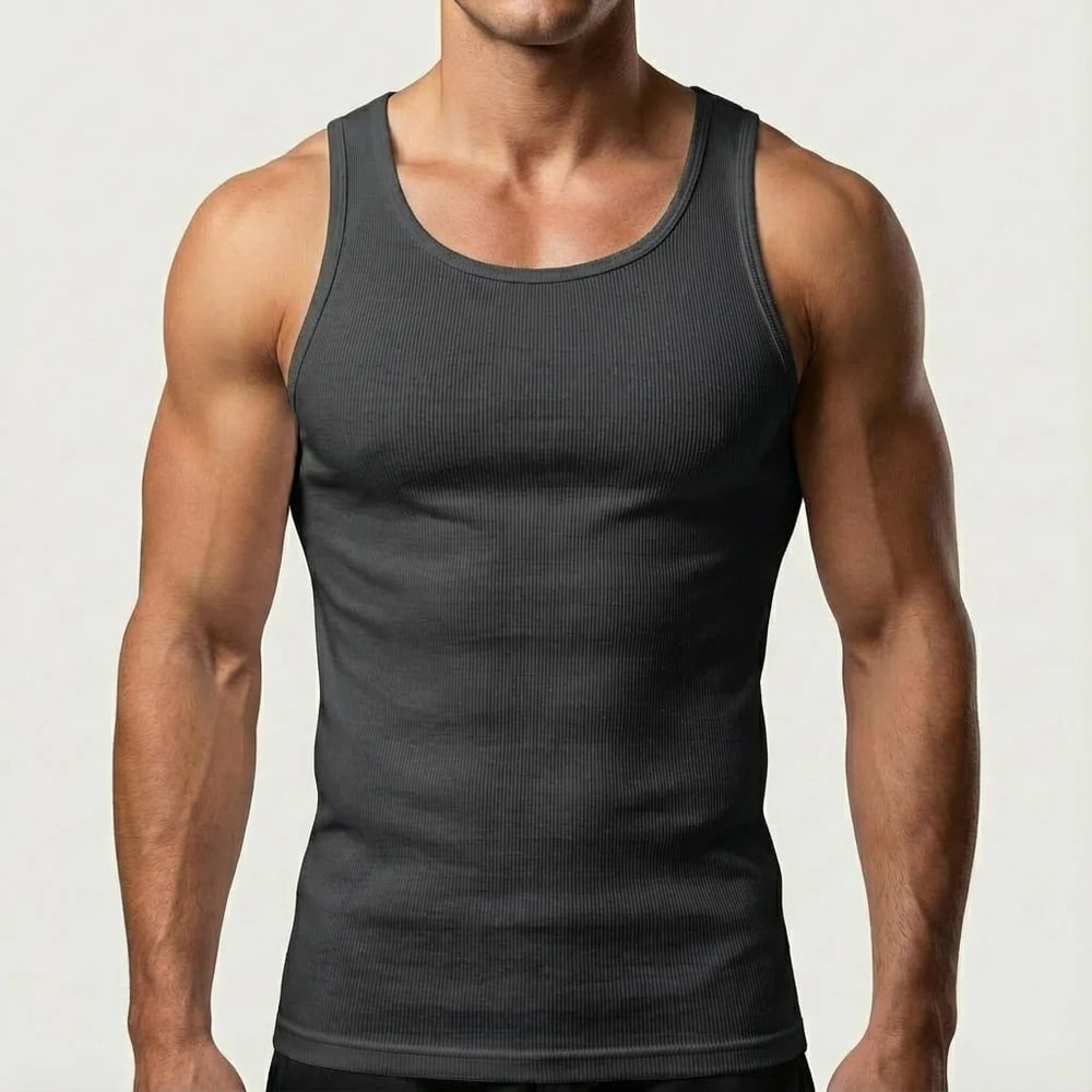 Final Clearance! Premium Ultra-Soft Fitted Men’s Tank – Last Chance at This Price!