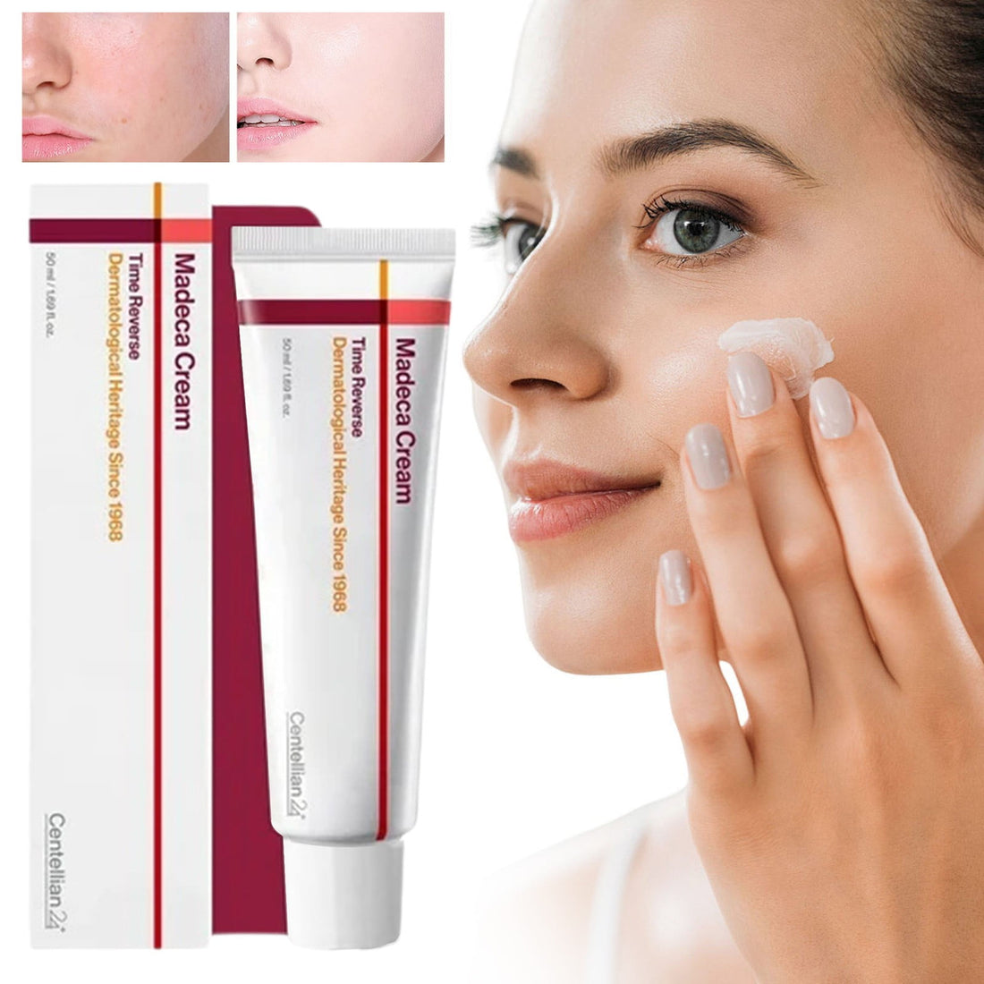 Korean Centellian 24 Facial Moisturizer - Hydrating Formula for Wrinkles & Firming, Soothes and Repairs Skin with Ceramide and Collagen Time Reverse