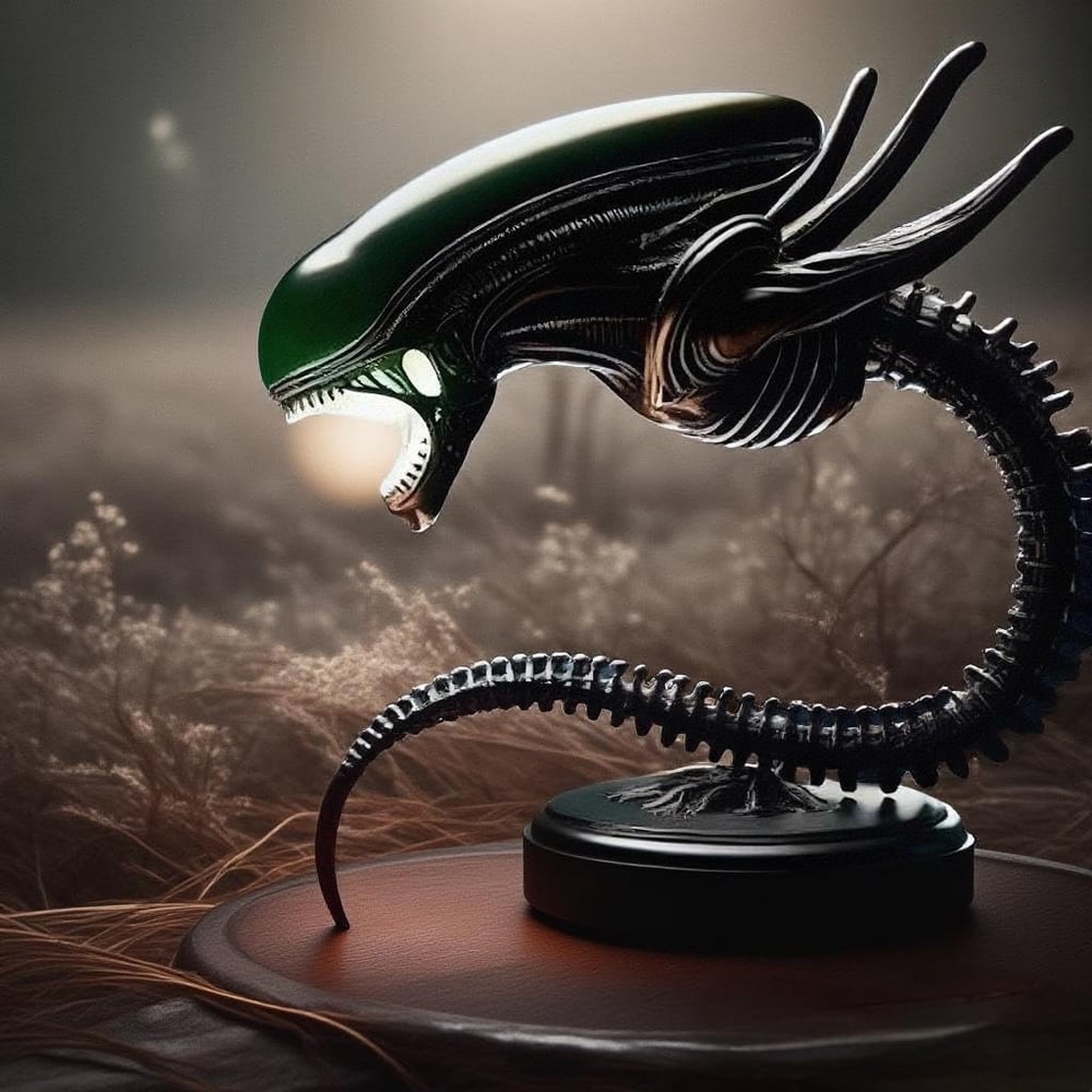 Unique Alien Creature Lamp Stand