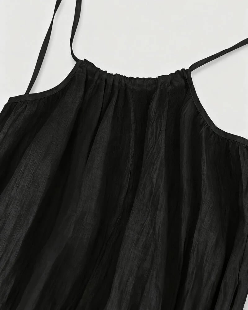 Women's Solid Color Backless Cami NightDress