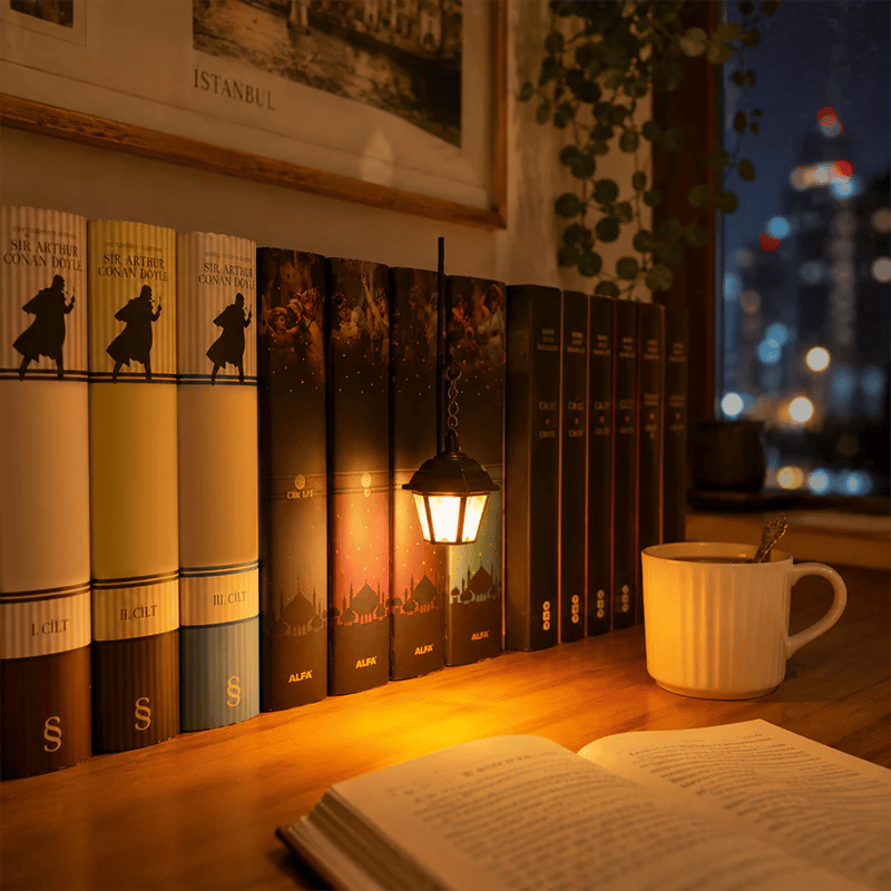 Library Lantern-Decorative Bookshelf Lighting