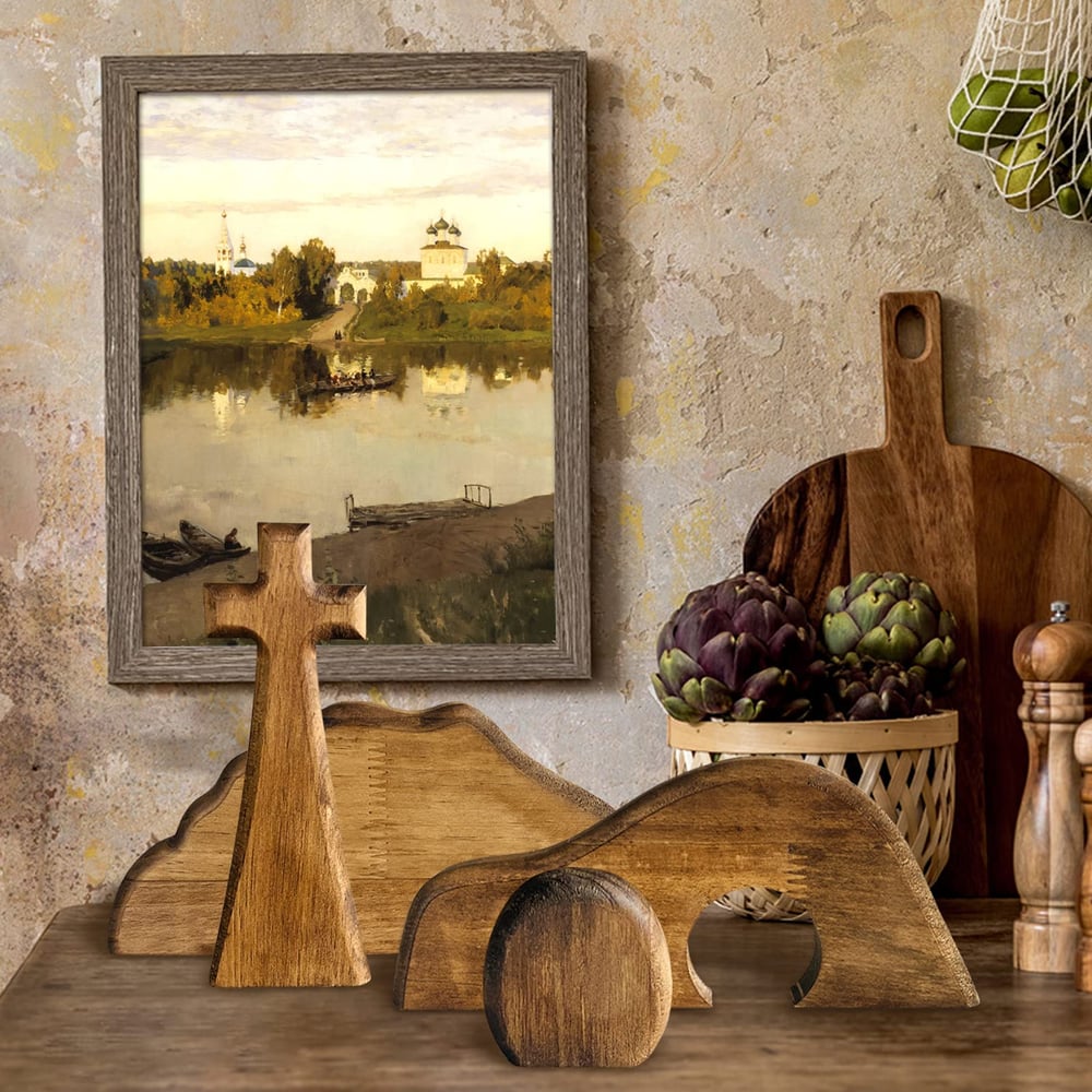 Wooden Easter Resurrection Scene