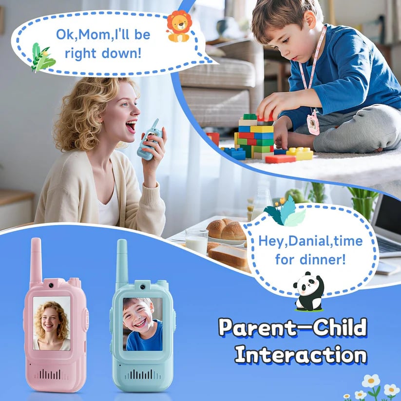 2PCS Kids Video Walkie Talkies Toys