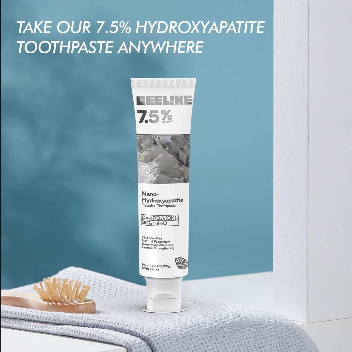 Free Hydroxyapatite Enamel Repairing Breath Freshening Whitening Toothpaste