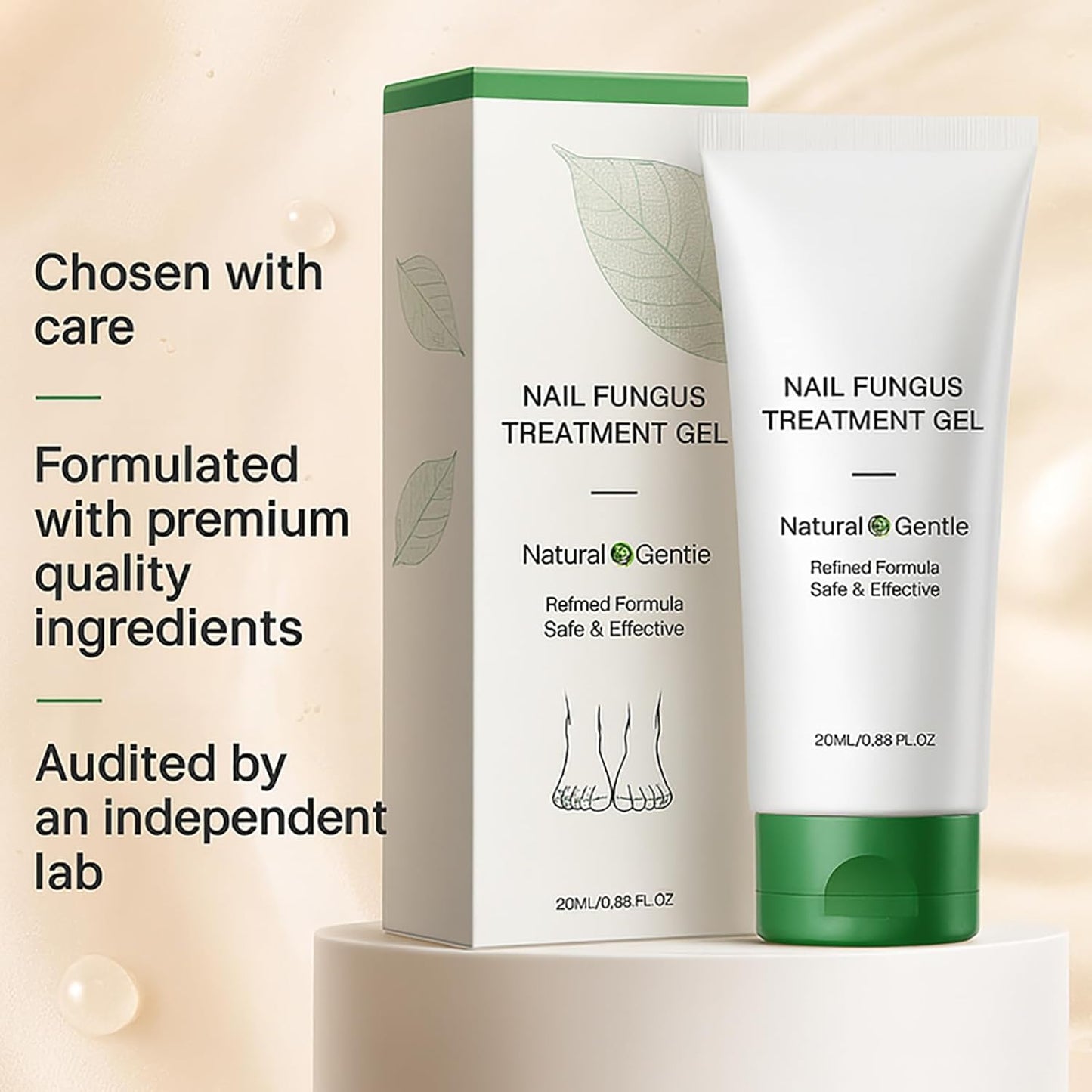 Natural Nail Fungus Treatment Gel - Fungus Cream, Multi-Purpose Nail Repair
