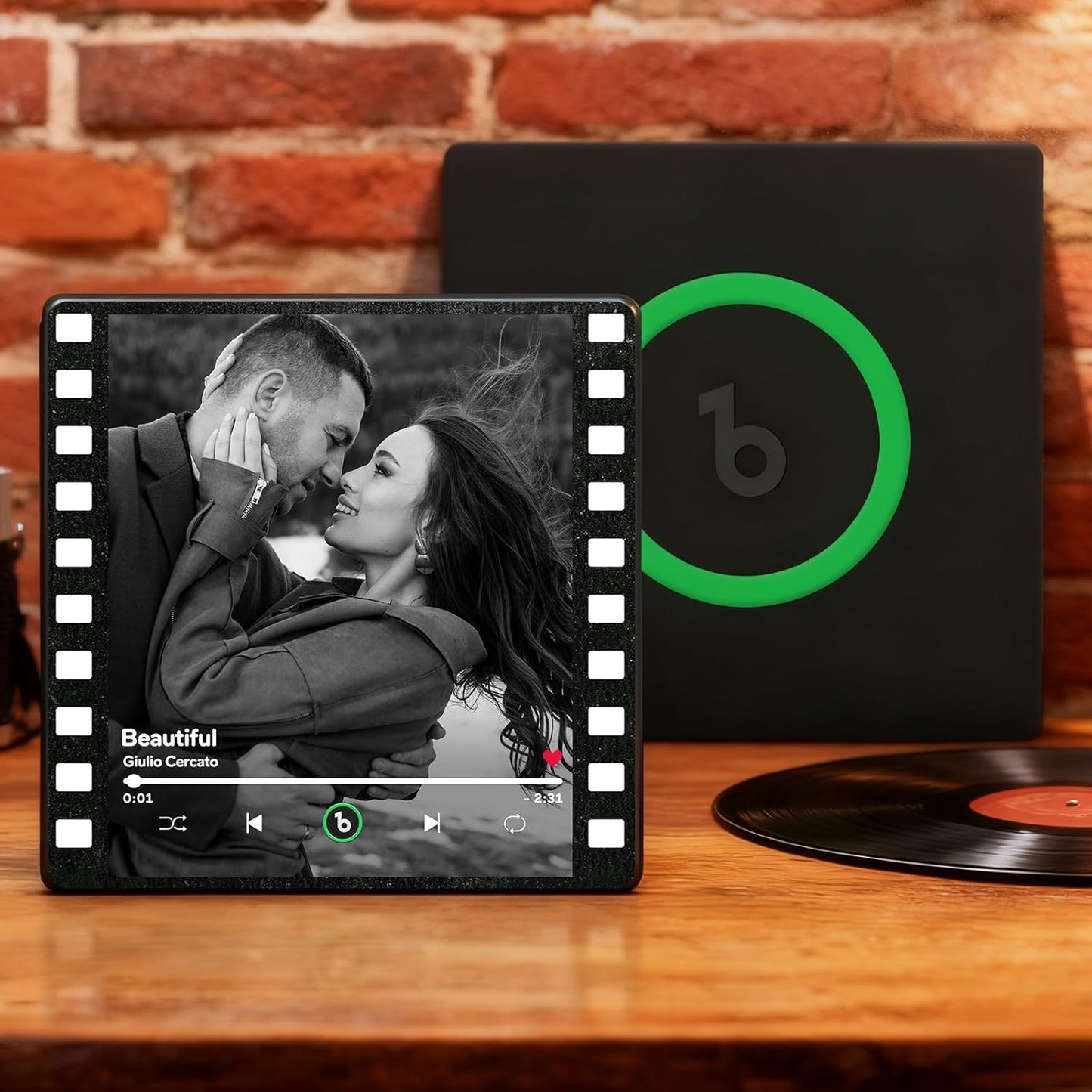 Personalized Music Fridge Magnet Custom Spotify Refrigerator Magnet with Photo Album & Can Play Songs Christmas Meaningful Gifts