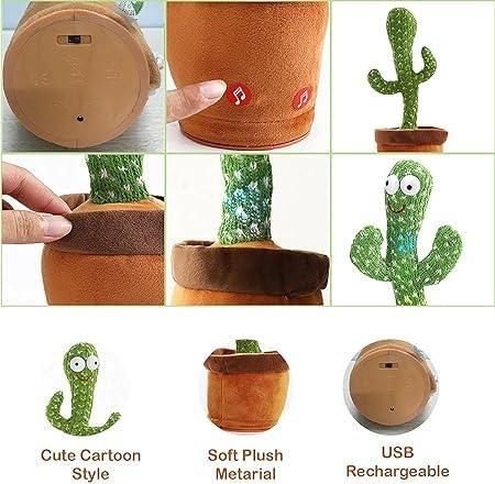 LED Musical Dancing & Mimicry Cactus Toy 🌵🎶
