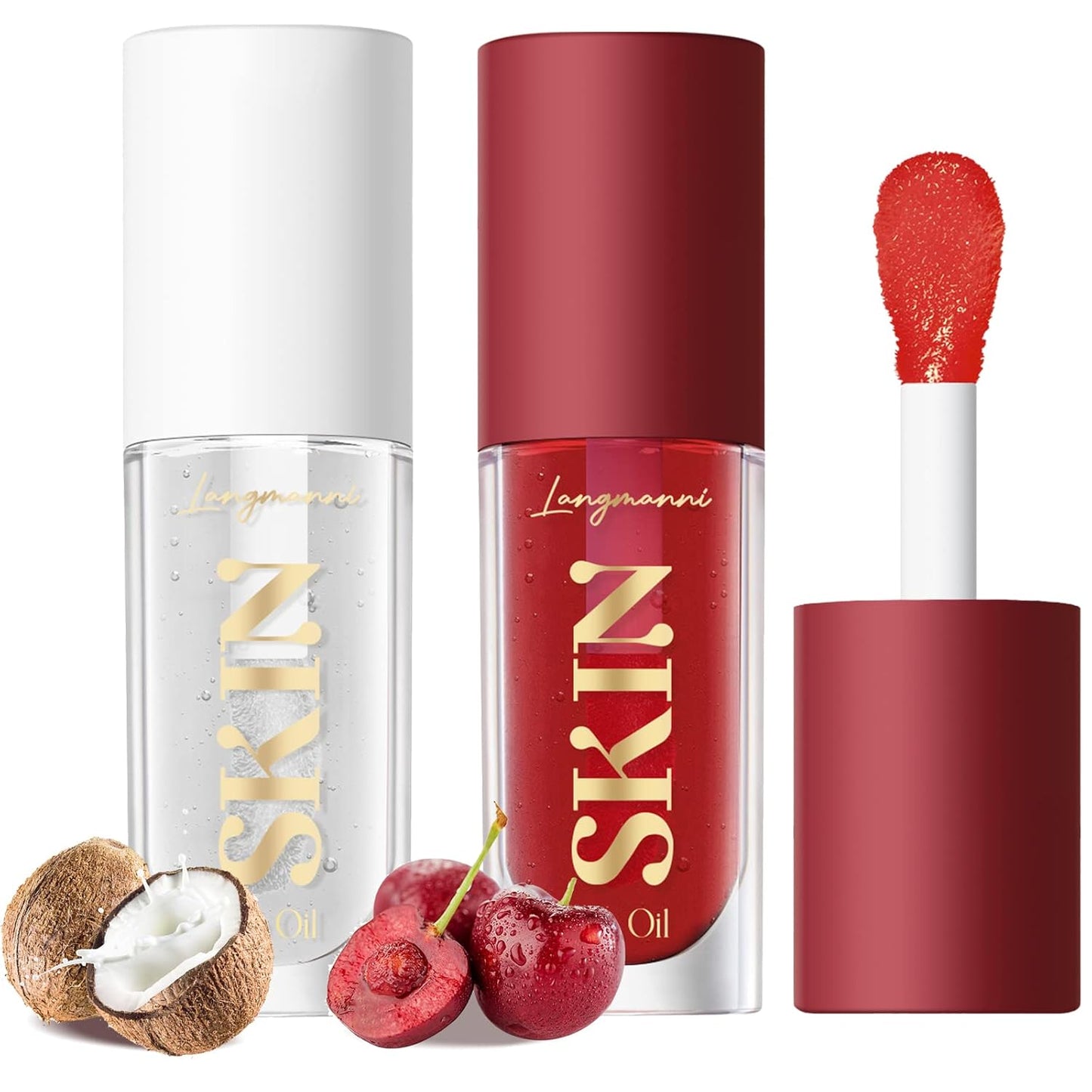 Strawberry Moisturizing Lip Oil – Non-Sticky Hydrating Gloss