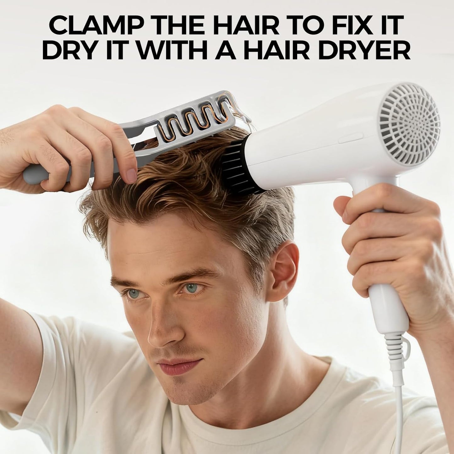 Texture Comb, 2025 Upgrade Voluminous Wide-Toothed Hair Combs for Men, Maximum Root Lift Tool, Non-Slip Grip (ABS Plastic)