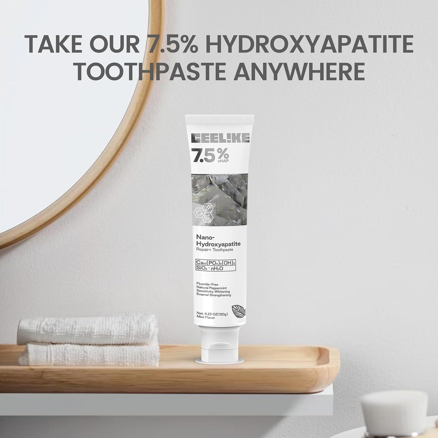 Free Hydroxyapatite Enamel Repairing Breath Freshening Whitening Toothpaste