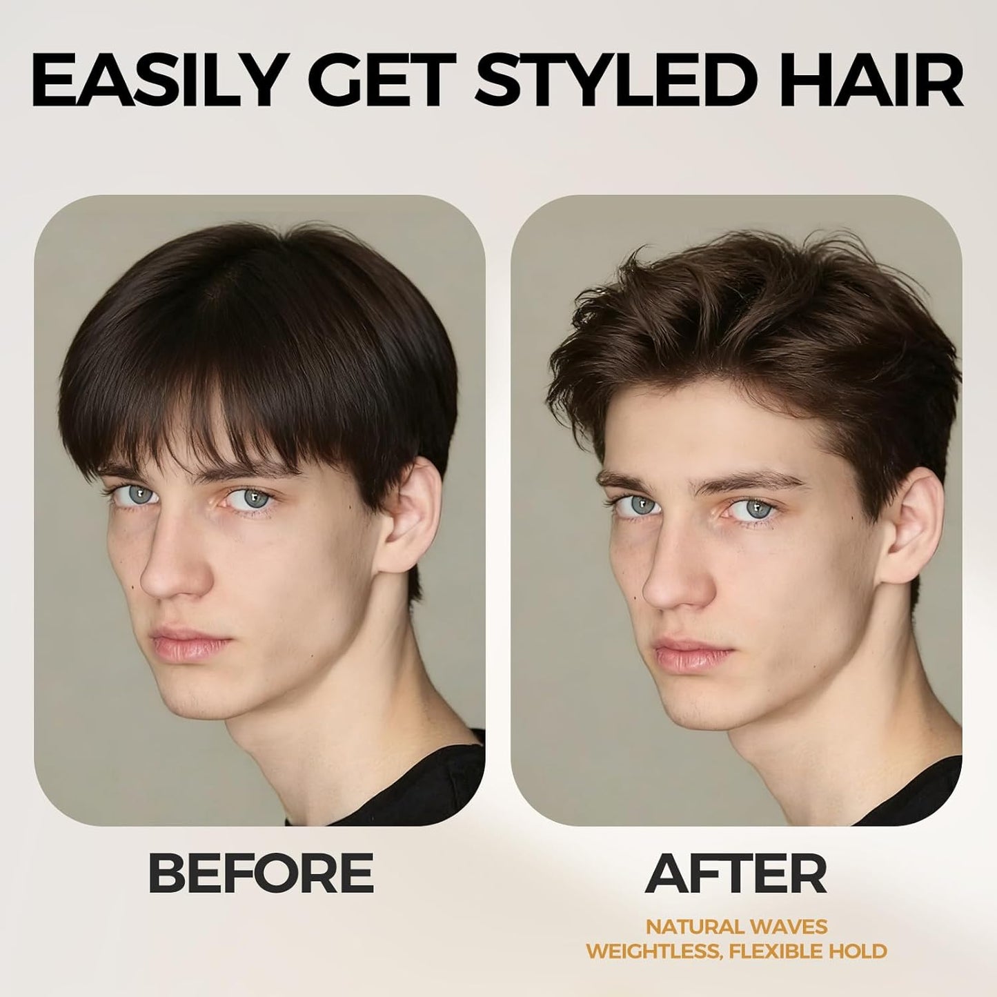 Texture Comb, 2025 Upgrade Voluminous Wide-Toothed Hair Combs for Men, Maximum Root Lift Tool, Non-Slip Grip (ABS Plastic)