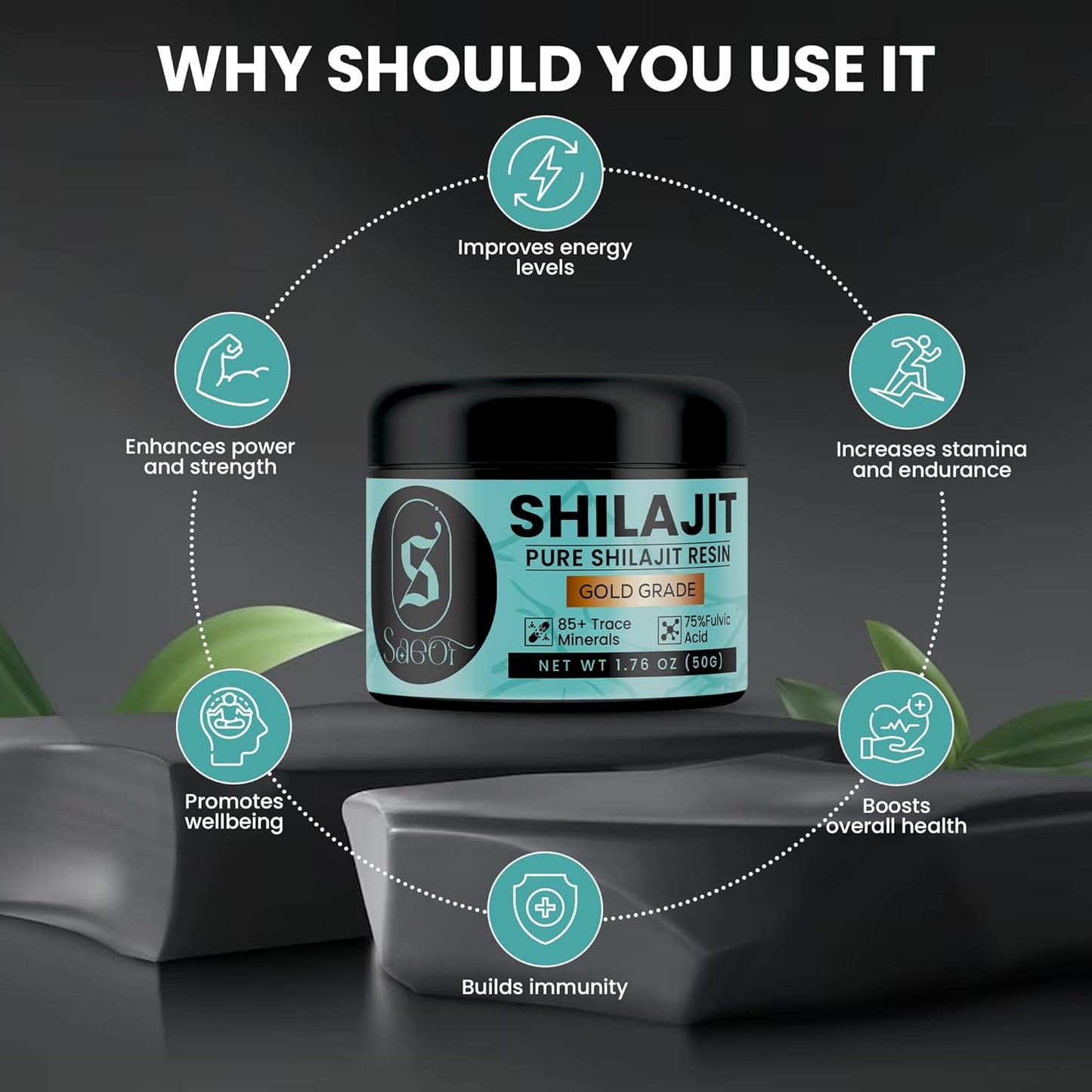 Organic Pure Himalayan Shilajit Resin