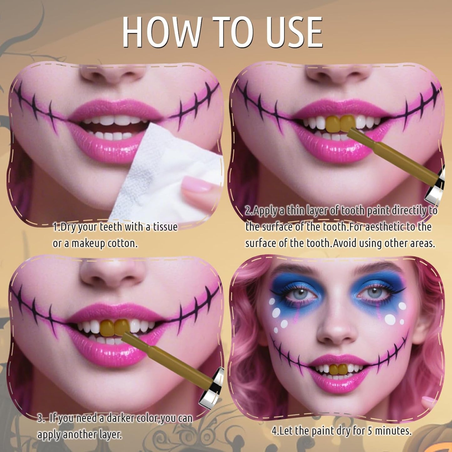 White Teeth Paint, Instant Bright White