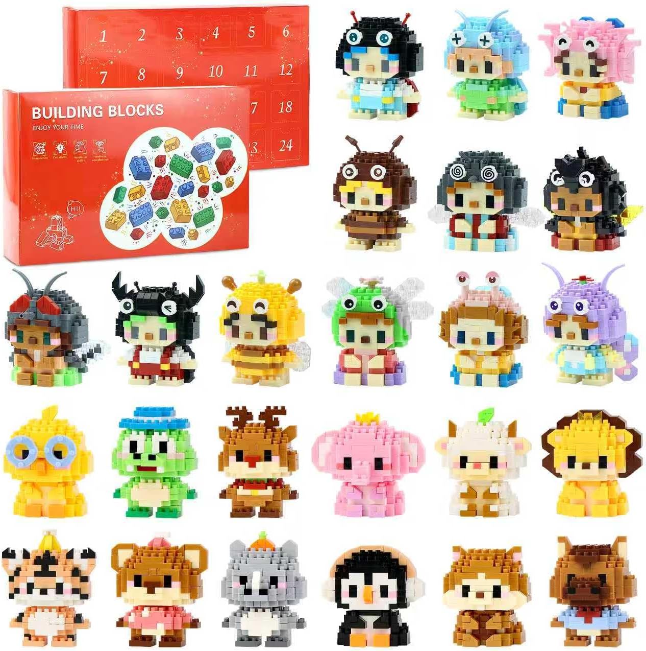 Advent Calendar 2025 Kids Mini Building Blocks, 24 Days Small Advent Calendars