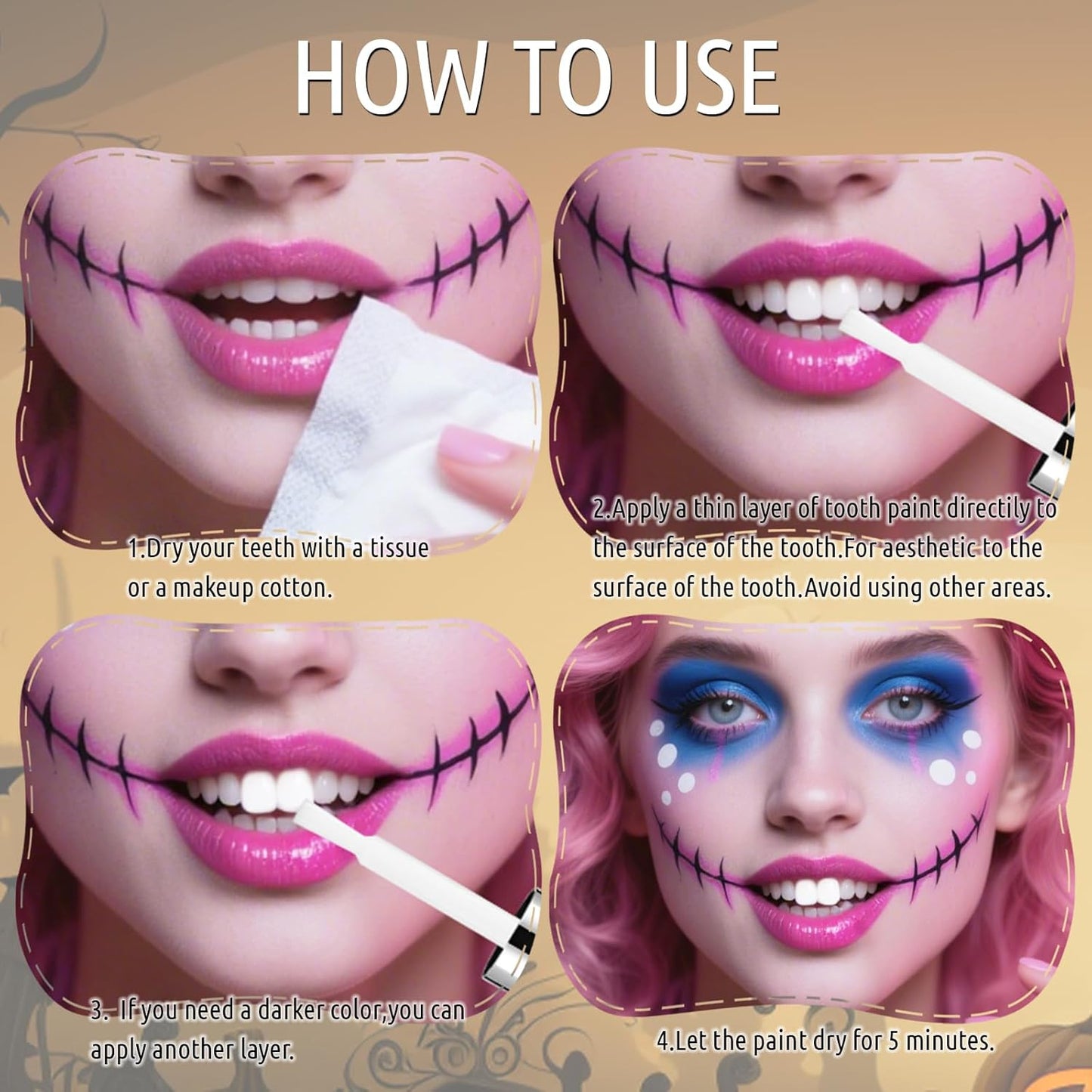 White Teeth Paint, Instant Bright White