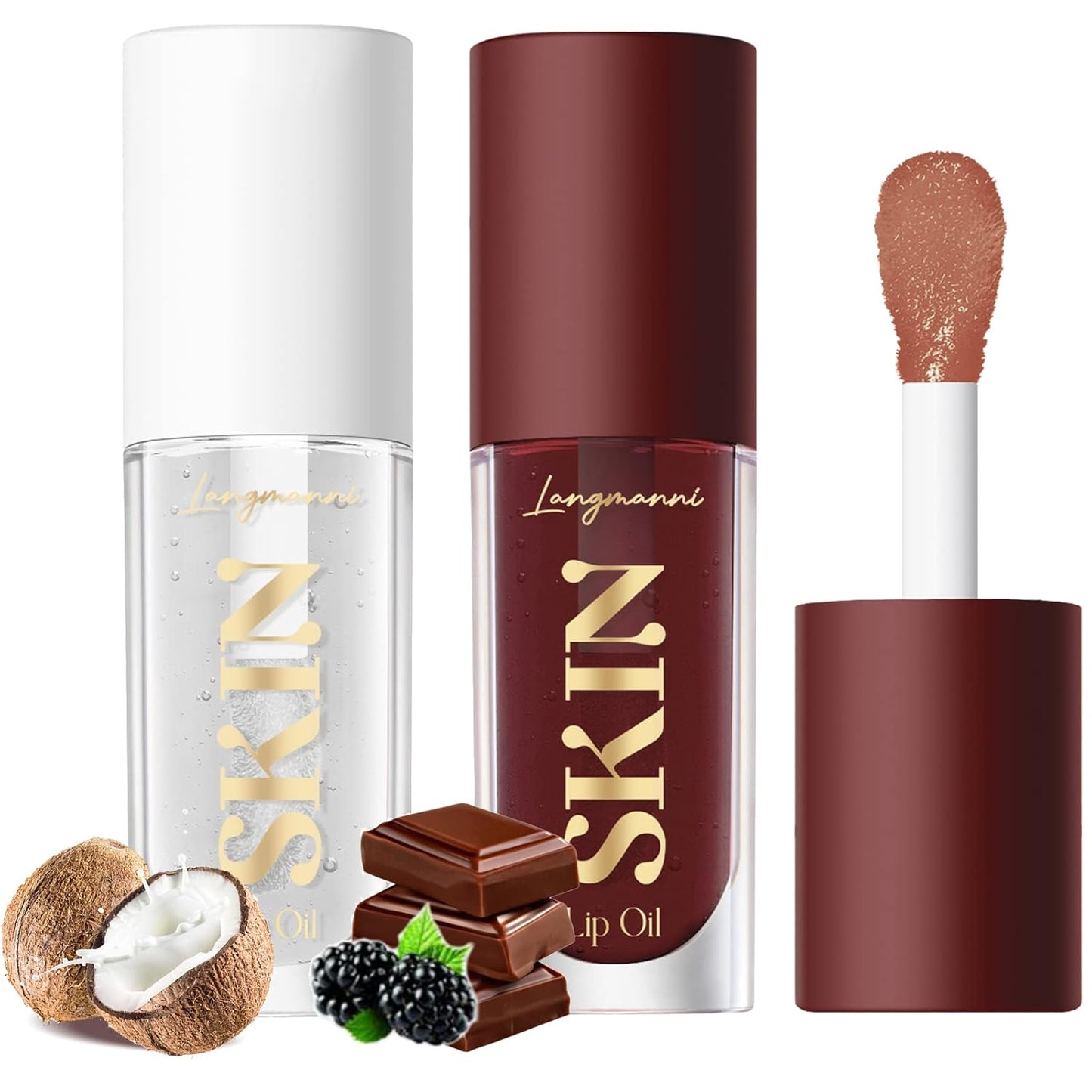 Strawberry Moisturizing Lip Oil – Non-Sticky Hydrating Gloss