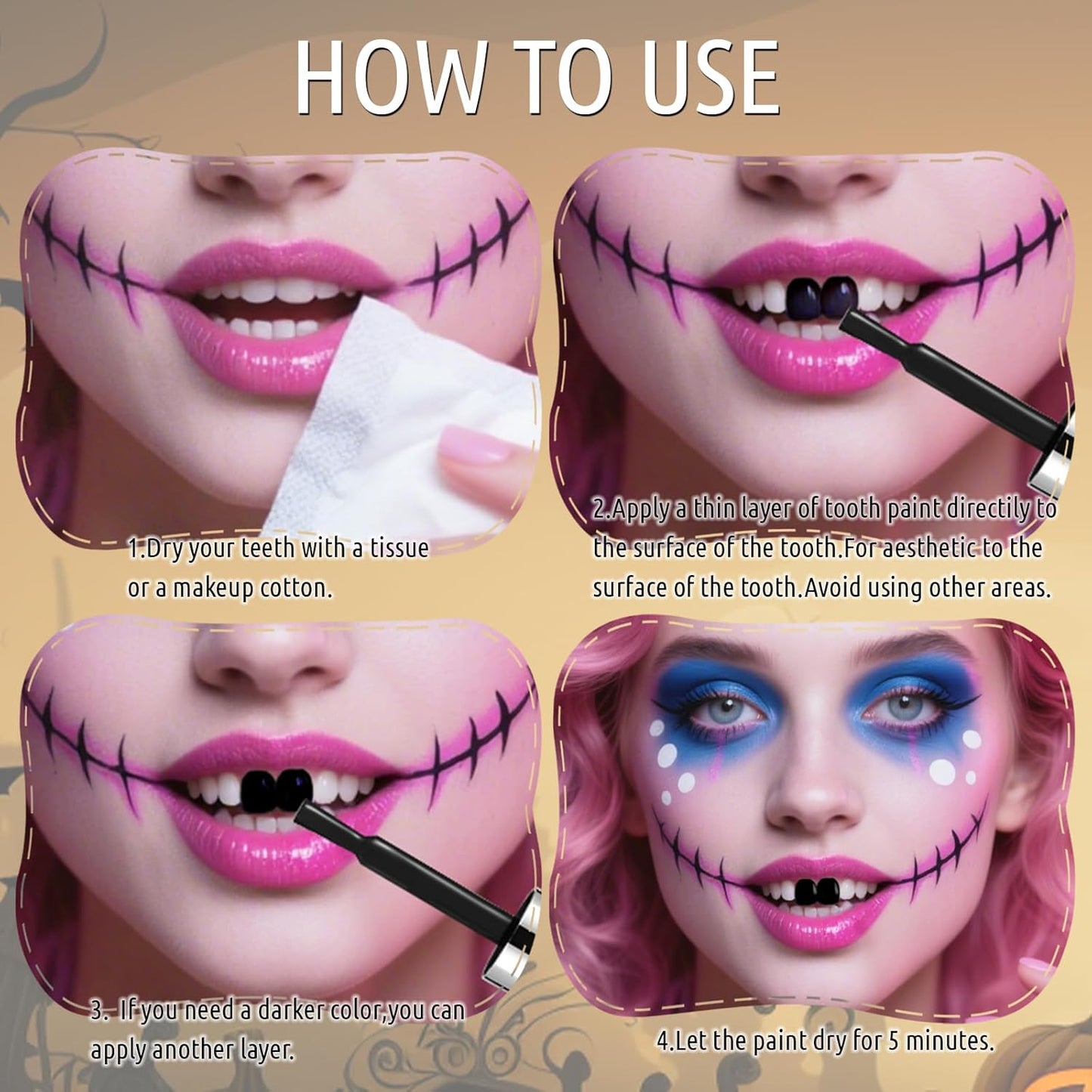 White Teeth Paint, Instant Bright White