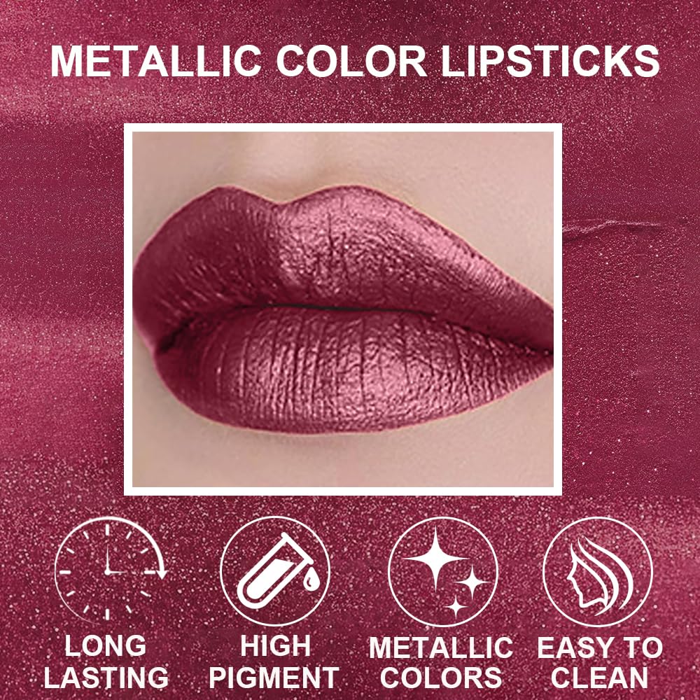 12-Color Matte Liquid Lipstick Kit – Long-Lasting 24H