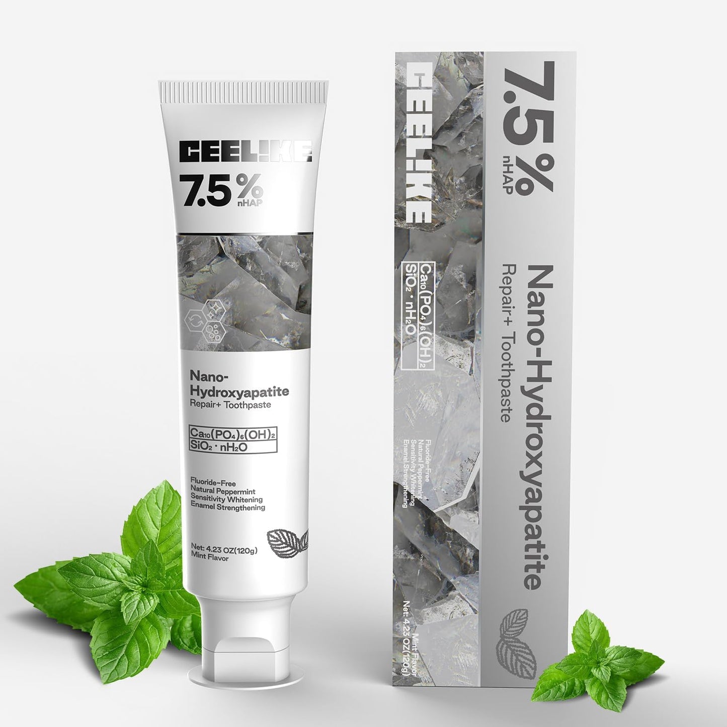 Free Hydroxyapatite Enamel Repairing Breath Freshening Whitening Toothpaste