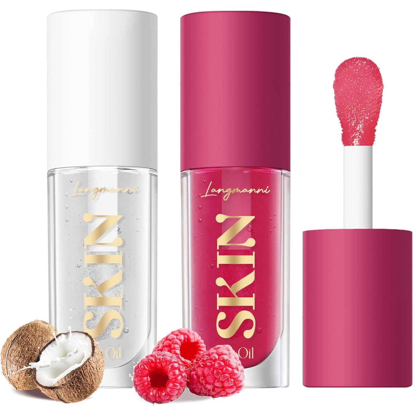 Strawberry Moisturizing Lip Oil – Non-Sticky Hydrating Gloss