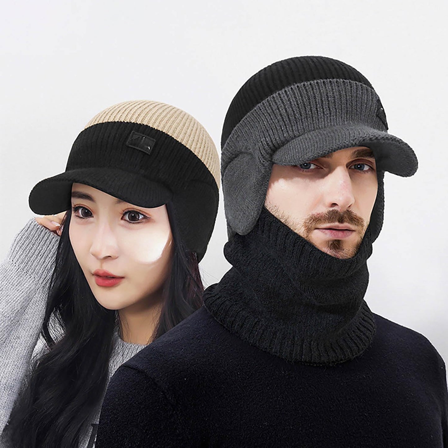 Windproof Thermal Cap with Visor