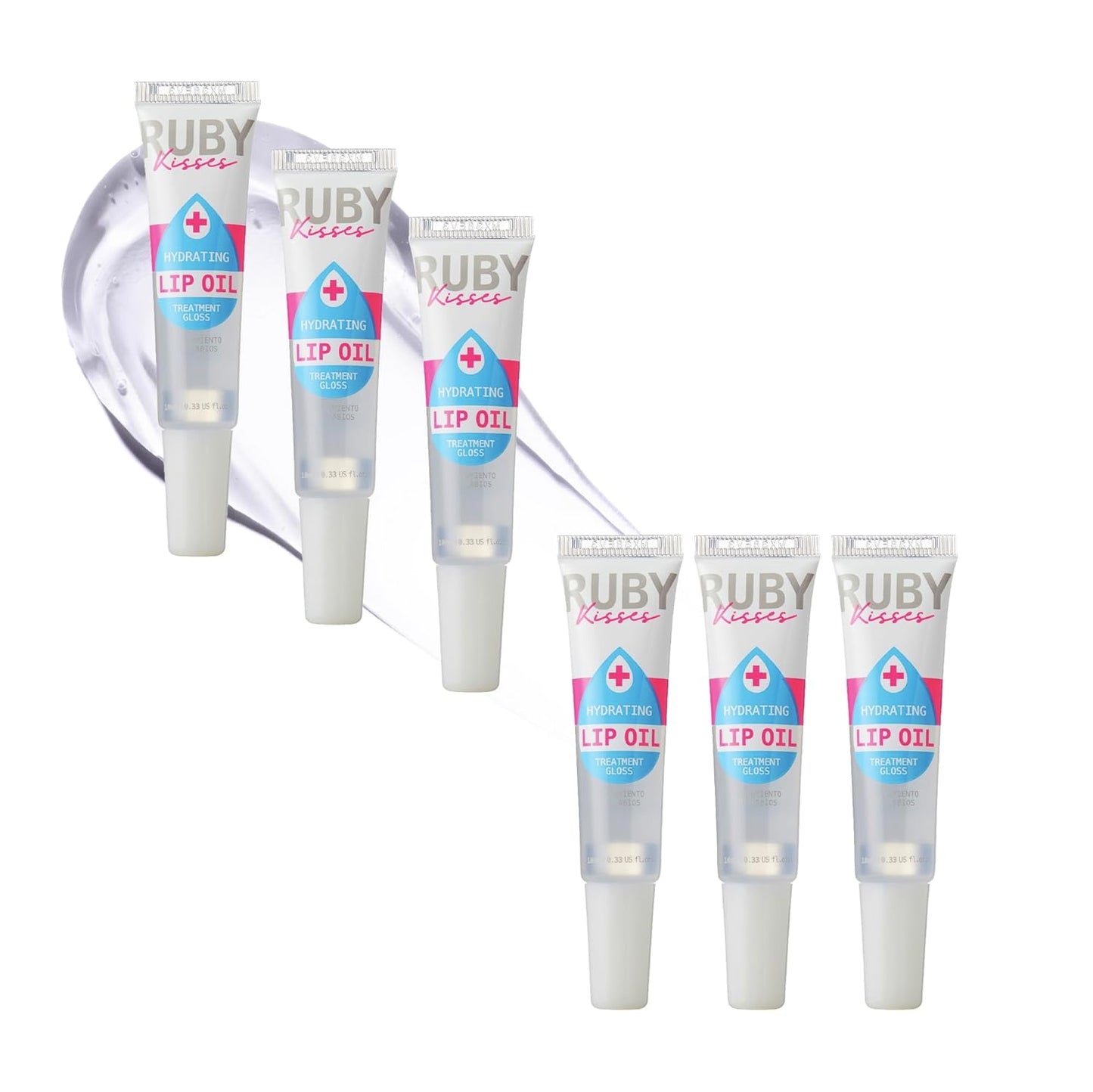 Ruby Kisses Hydrating Lip Gloss Clear Hydrating Lip Gloss (3 PACK)