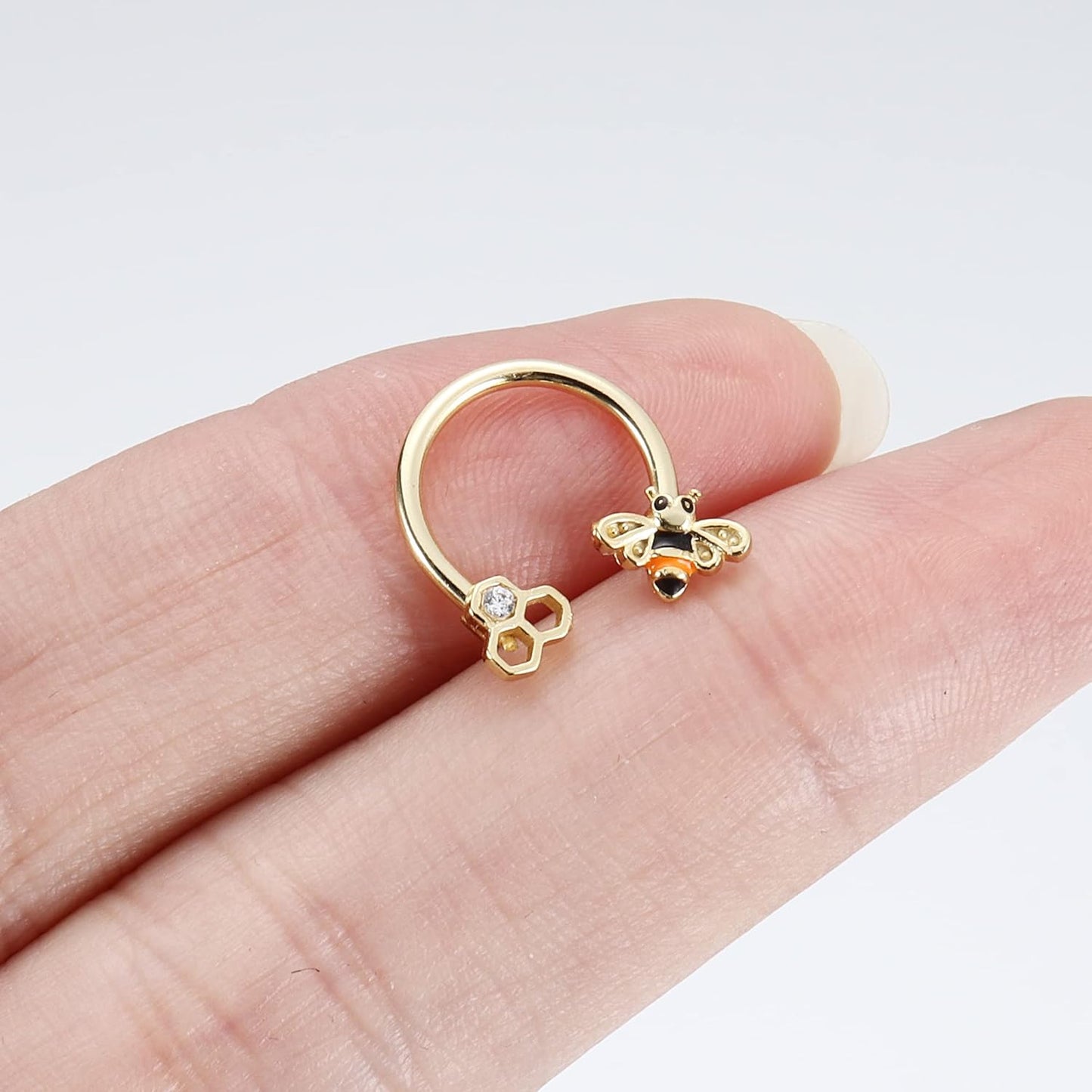 5 pcs Horseshoe Nose Hoop