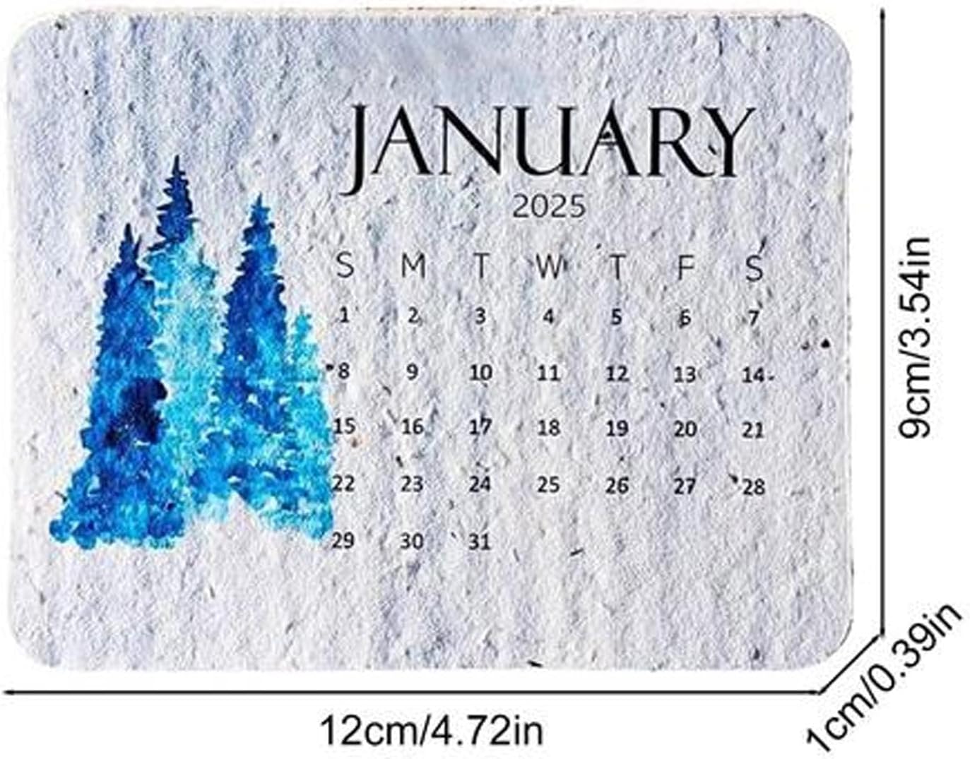 2025 Eco-Friendly Plantable Seed Calendar