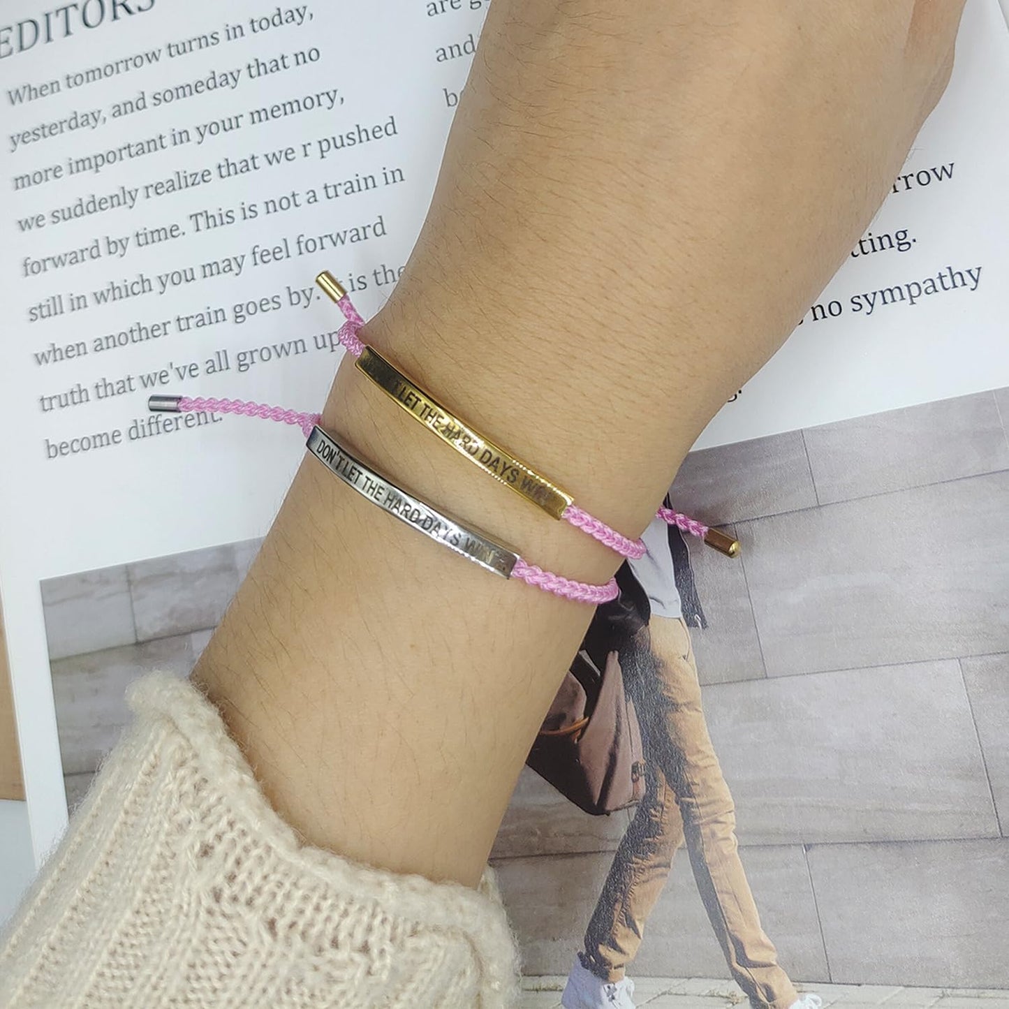 Choistily Dont Let The Hard Days Win Bracelet