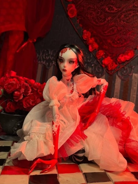 Whimsical Alice-Inspired Art Doll