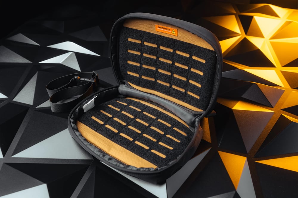 Magnetic quick-release gun bag