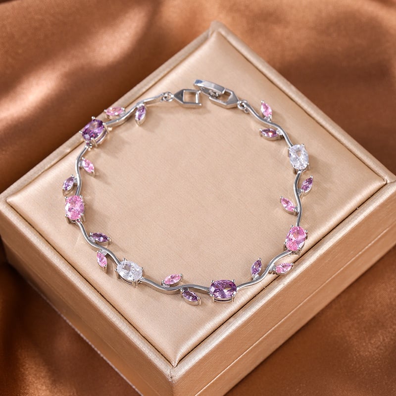 14K Gold - Dainty Rose Bracelet