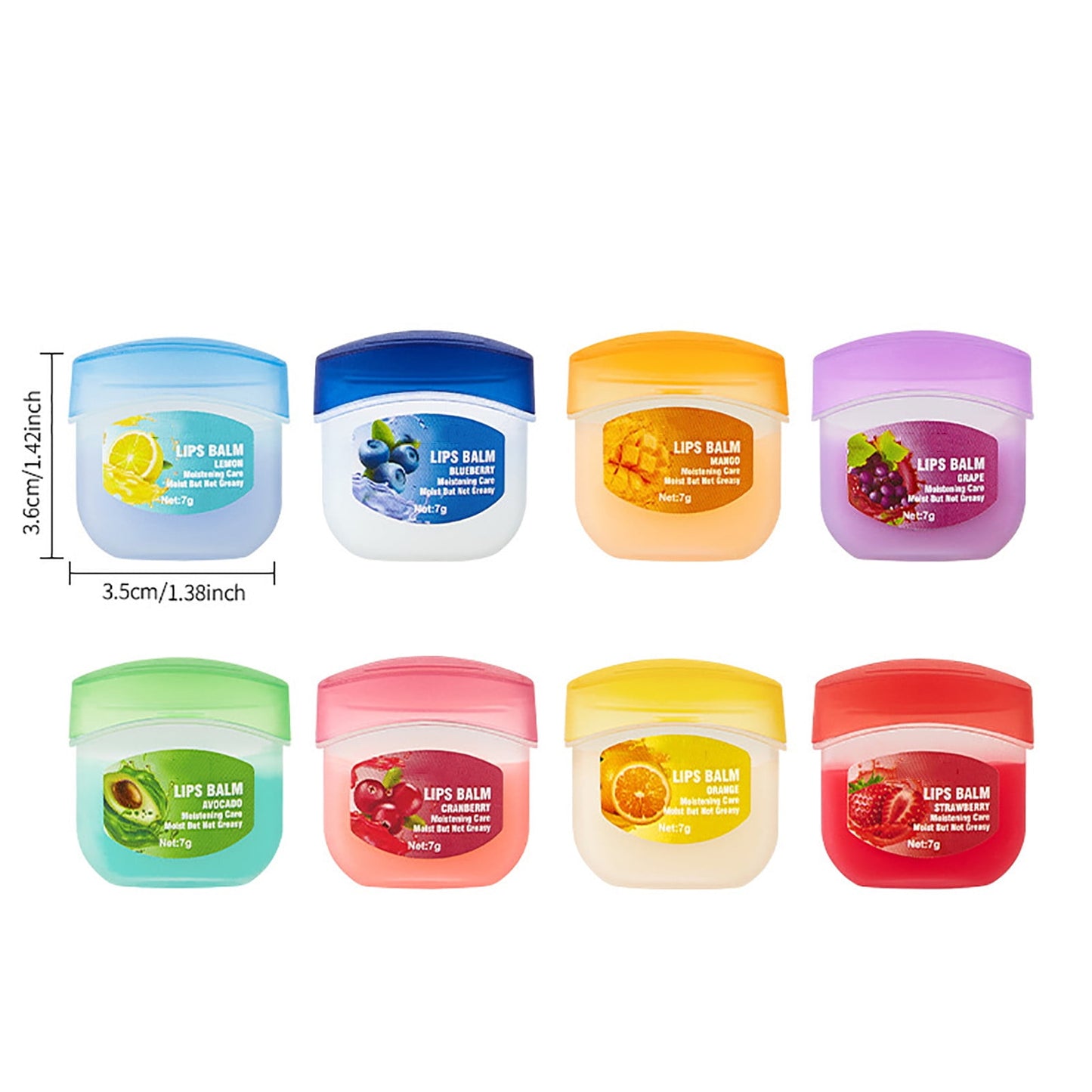 Clearanace Under 5 Dollars, 8 Pieces Fruity Lip Care Set