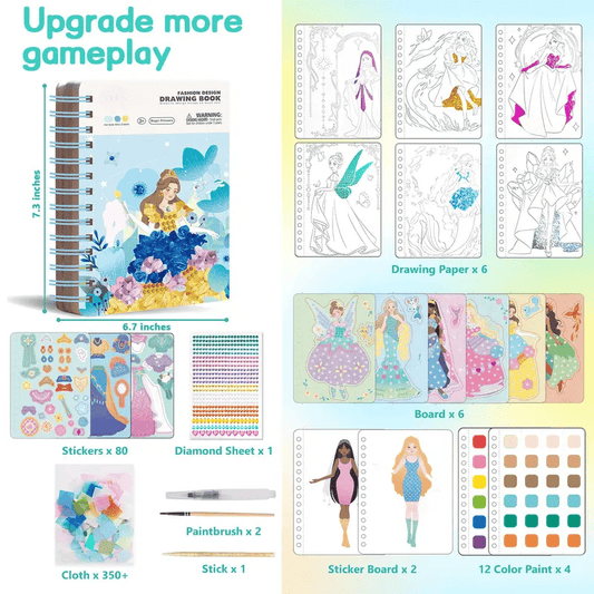 Ultimate 4-in-1 DIY Art & Craft Kit for Girls – Puzzle, Painting & Embroidery Fun