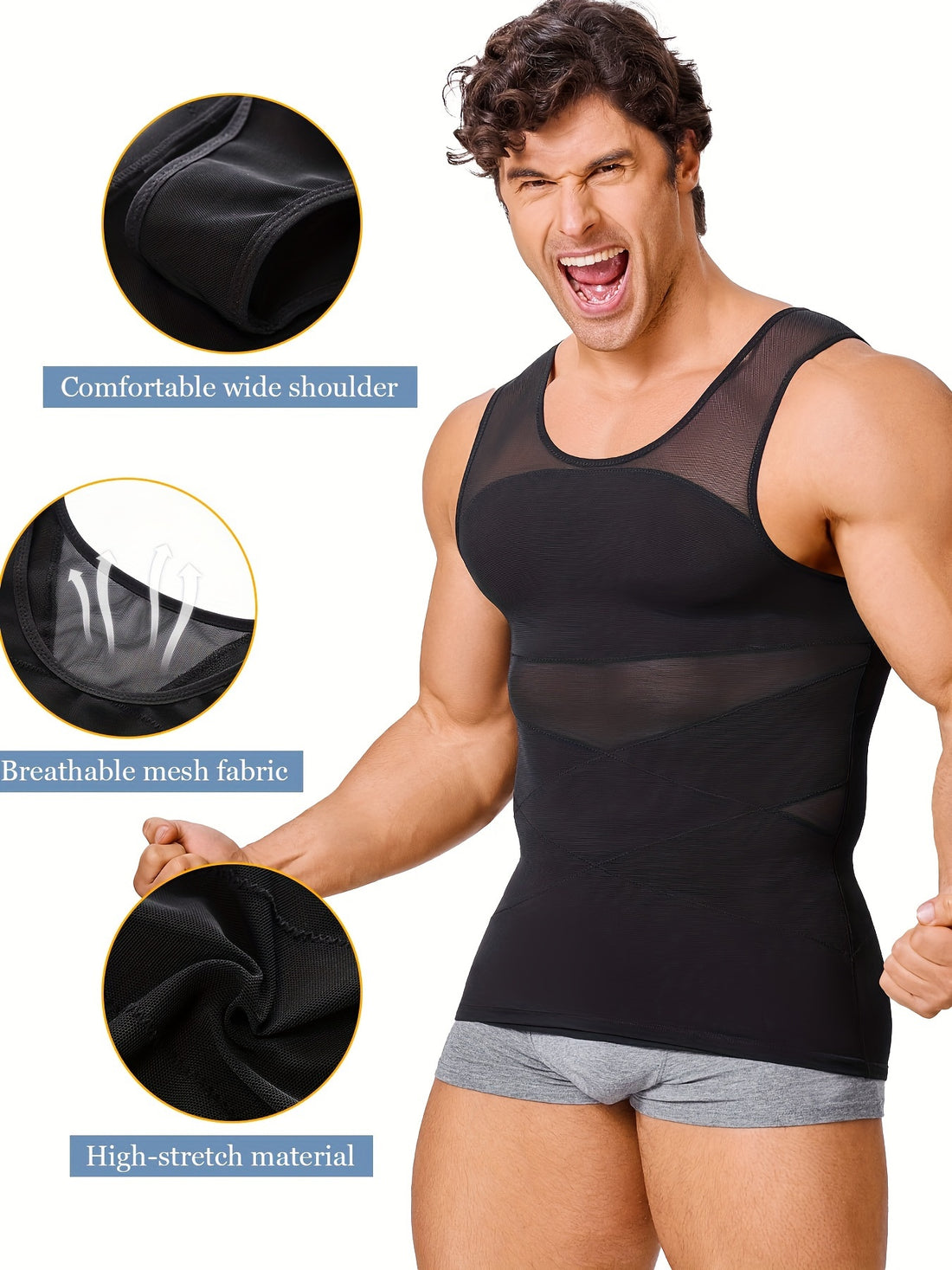 Men’S Sleeveless Tank Top Body Shaper