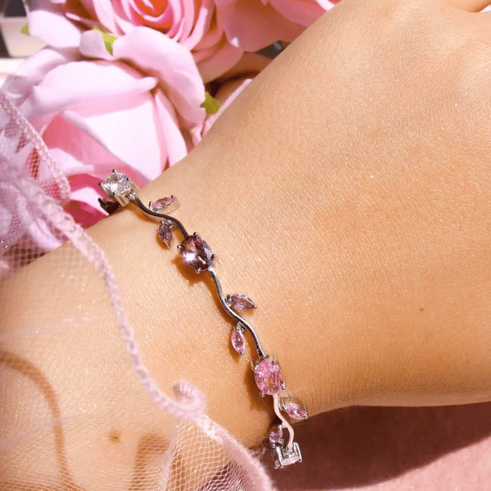 14K Gold - Dainty Rose Bracelet