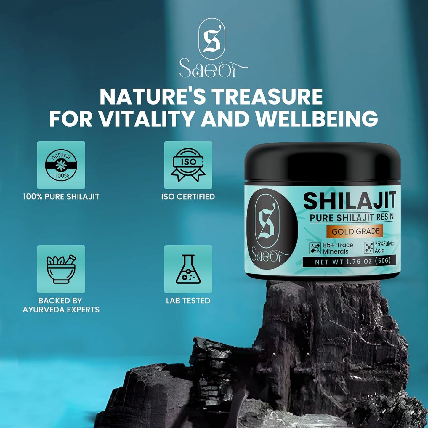 Organic Pure Himalayan Shilajit Resin