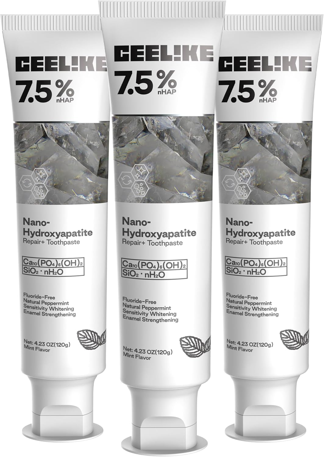 Free Hydroxyapatite Enamel Repairing Breath Freshening Whitening Toothpaste