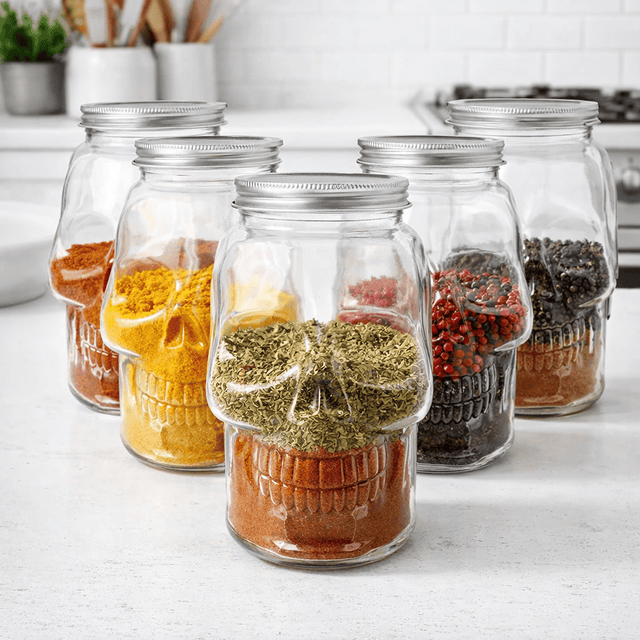 🫙6-Pack Skull Jars
