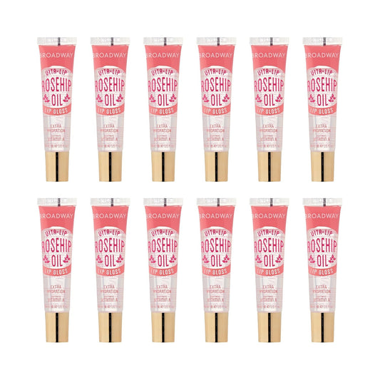 uby Kisses Vita-Lip Clear Gloss 12-Pack – Rosehip Oil Hydrating Shine