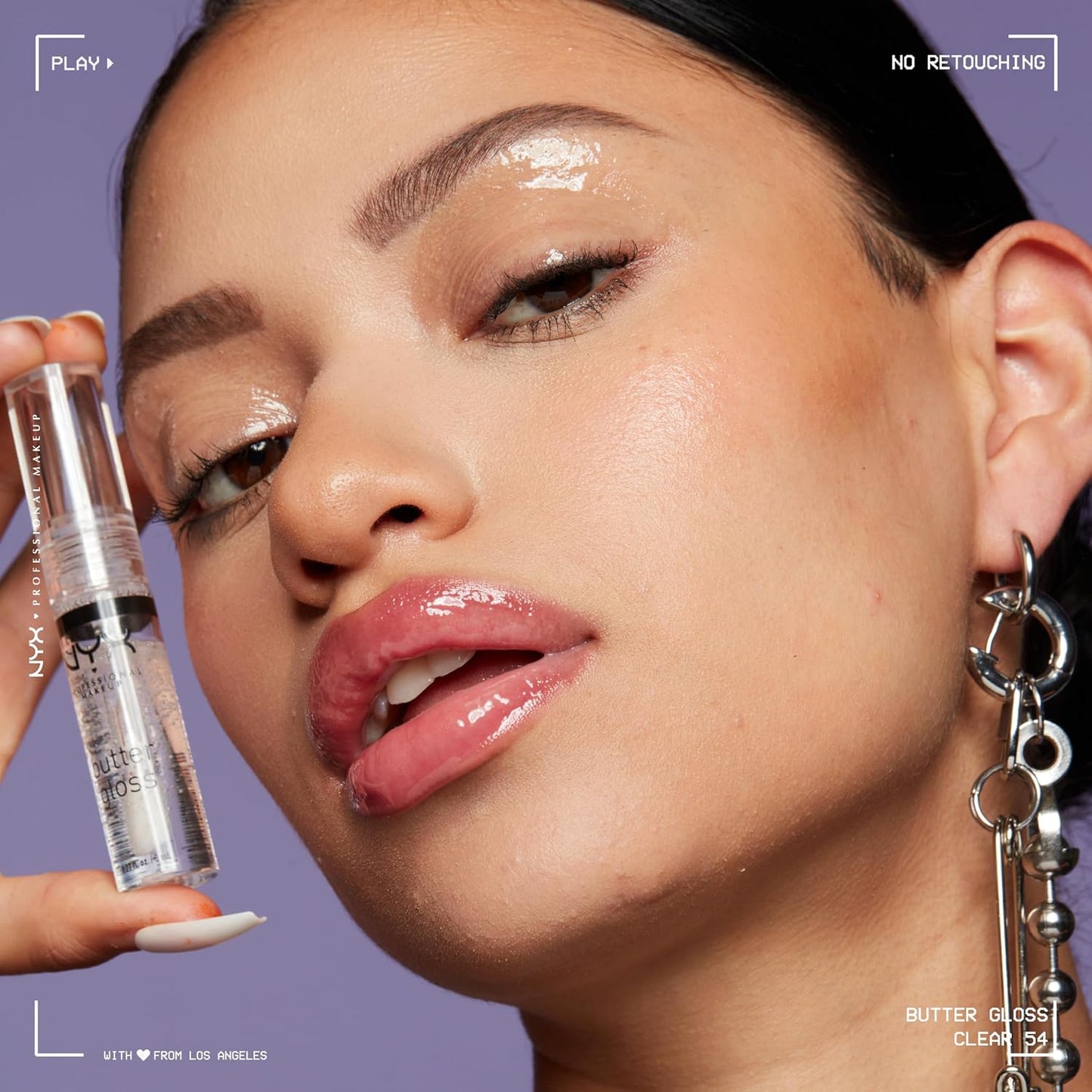MAKEUP Butter Gloss, Non-Sticky Lip Gloss - Sugar Glass ,Clear