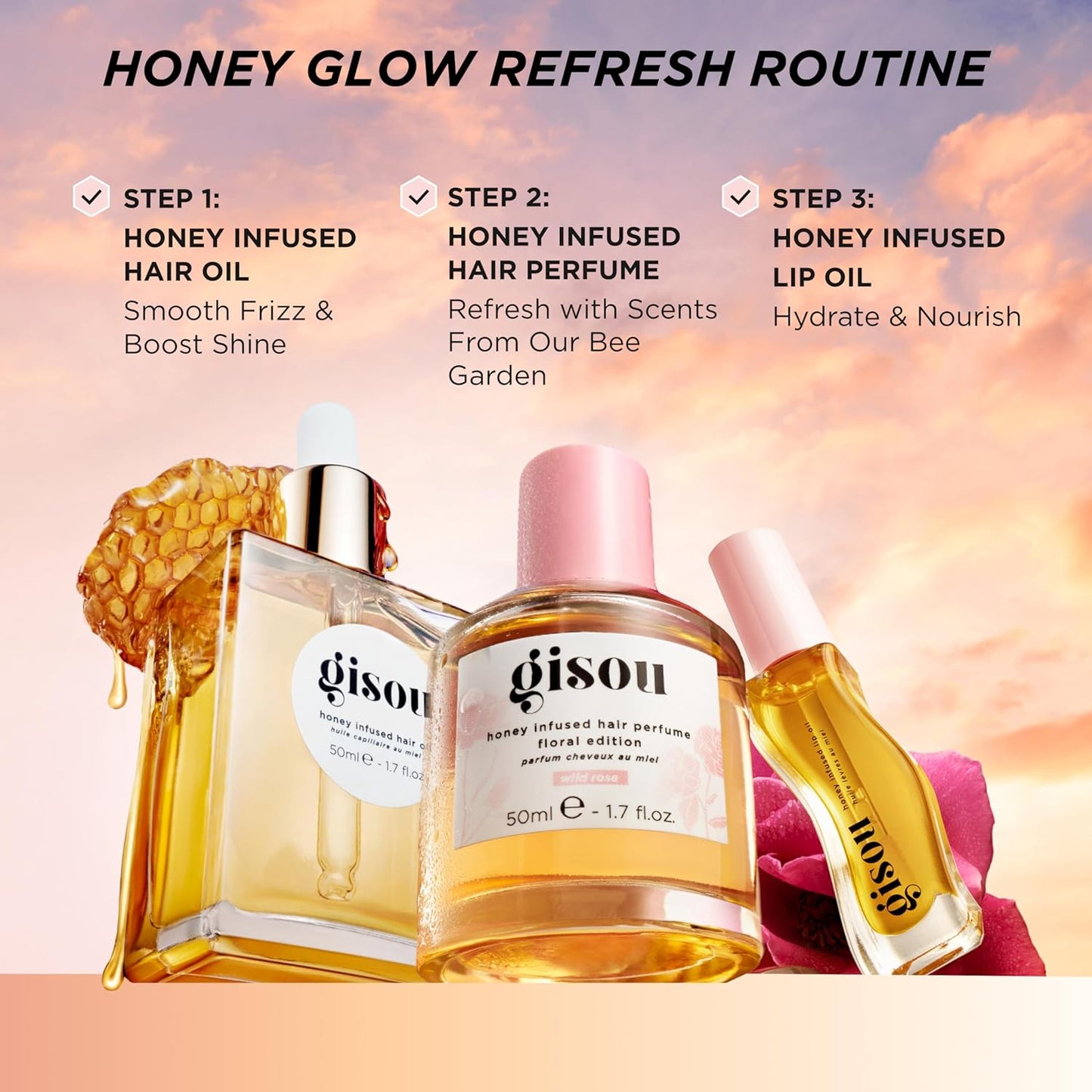 Gisou Honey Infused Hydrating Lip Oil