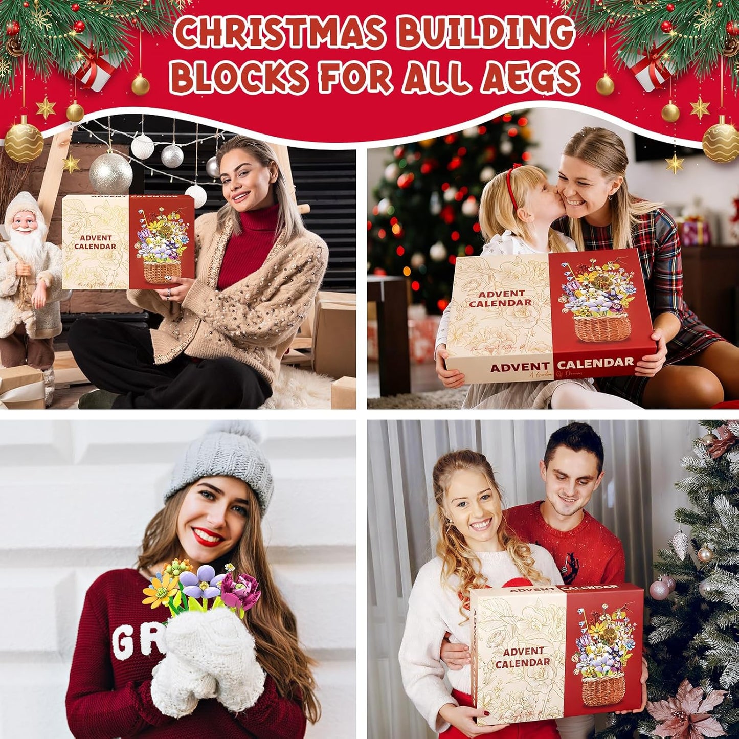 24 Day Flower Bouquet Advent Calendar