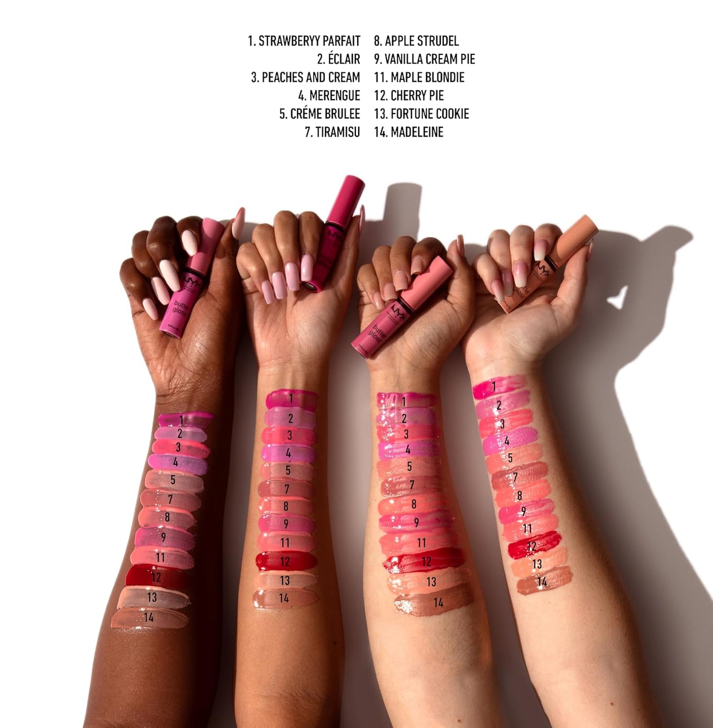 MAKEUP Butter Gloss, Non-Sticky Lip Gloss - Sugar Glass ,Clear