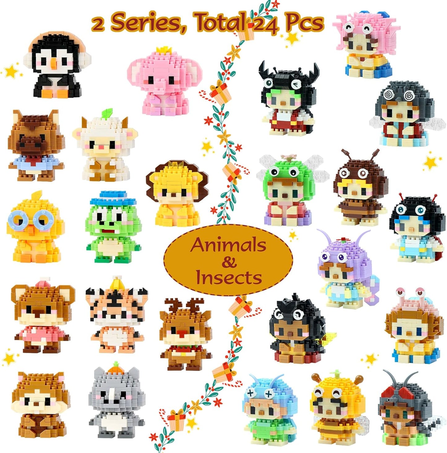 Advent Calendar 2025 Kids Mini Building Blocks, 24 Days Small Advent Calendars