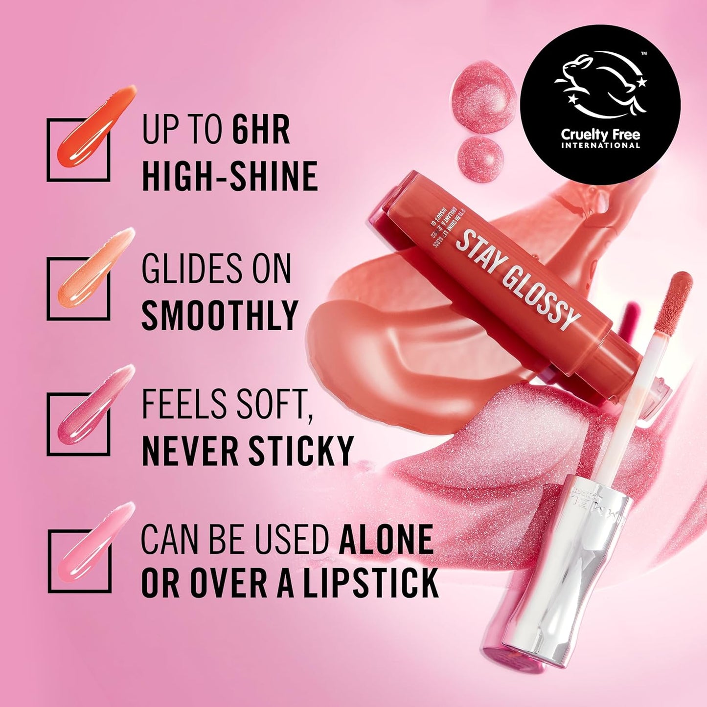 Rimmel Stay Glossy Lip Gloss – 140 Flower Power”