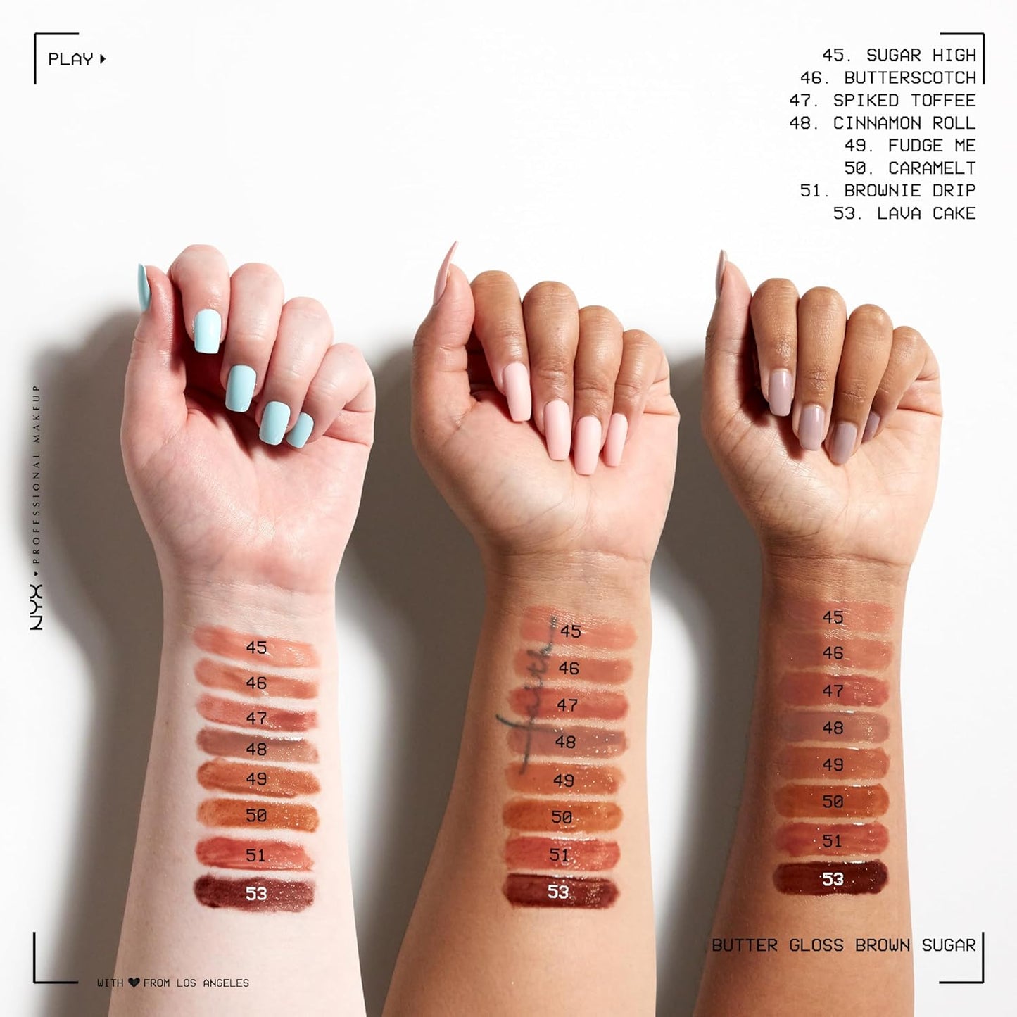 MAKEUP Butter Gloss, Non-Sticky Lip Gloss - Sugar Glass ,Clear