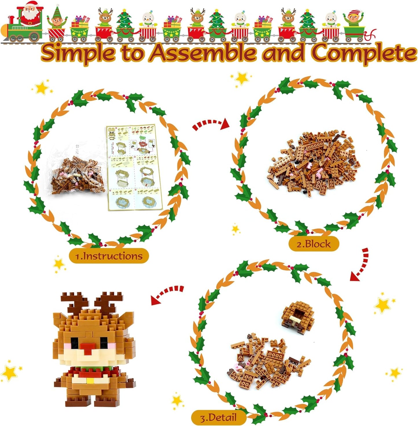 Advent Calendar 2025 Kids Mini Building Blocks, 24 Days Small Advent Calendars