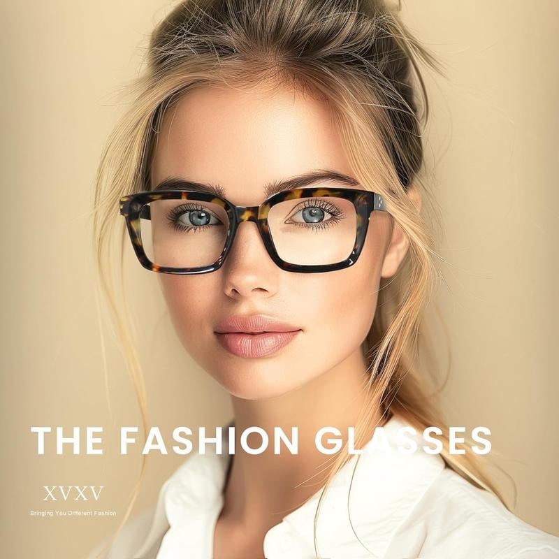 3 Pack Tortoiseshell Reading Glasses – Blue Light Blocking Oversized Square Readers