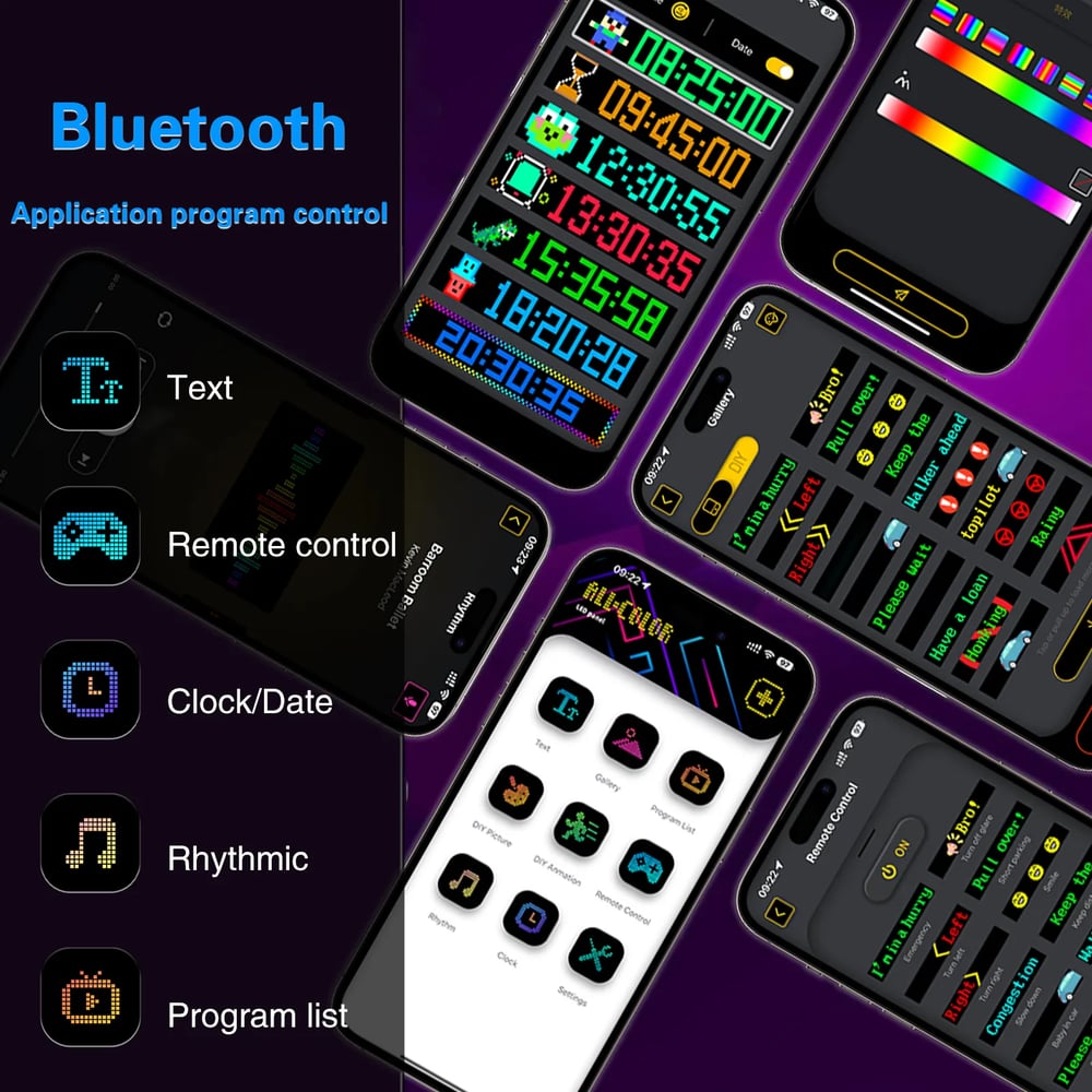 [Exclusive production]Colorful Eye Lamp Soft Screen for Car Windows